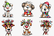 Whimsical fuluffy dog clip art, an Illustration by CreationArt (Thumbnail 4 of 5)