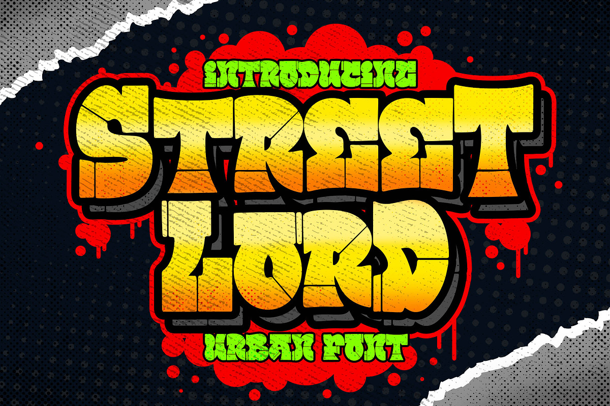 Street Lord Graffiti Font, a Blackletter Font by Blankids Studio (Photo 1 of 6)
