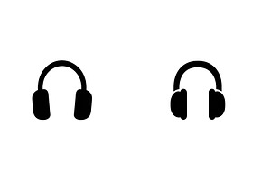 Different designs of headphone, an Object Illustration by ZinetroN
