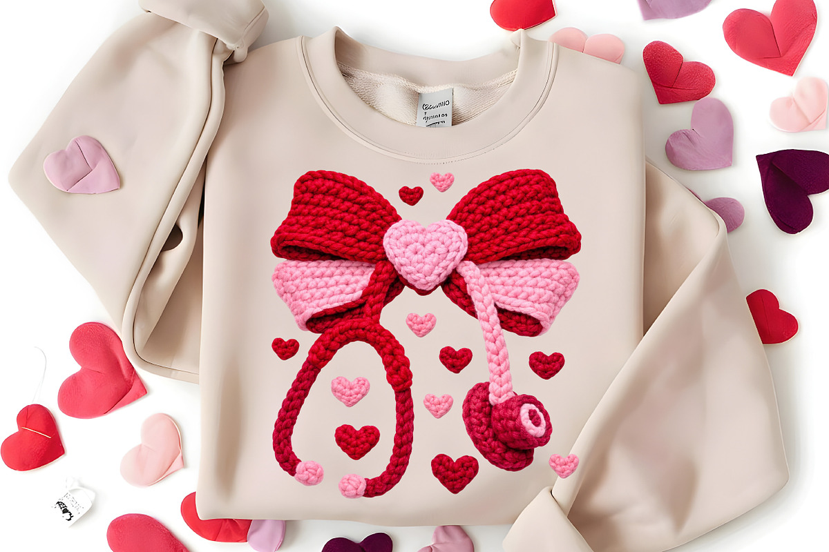 Crochet Nurse Valentine PNG, an Illustration by Canvas Craft (Photo 4 of 7)