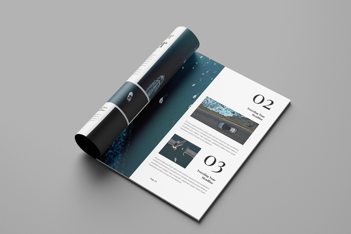 Travel Magazine Template, a Magazine Template by Spark_Creative (Photo 7 of 14)