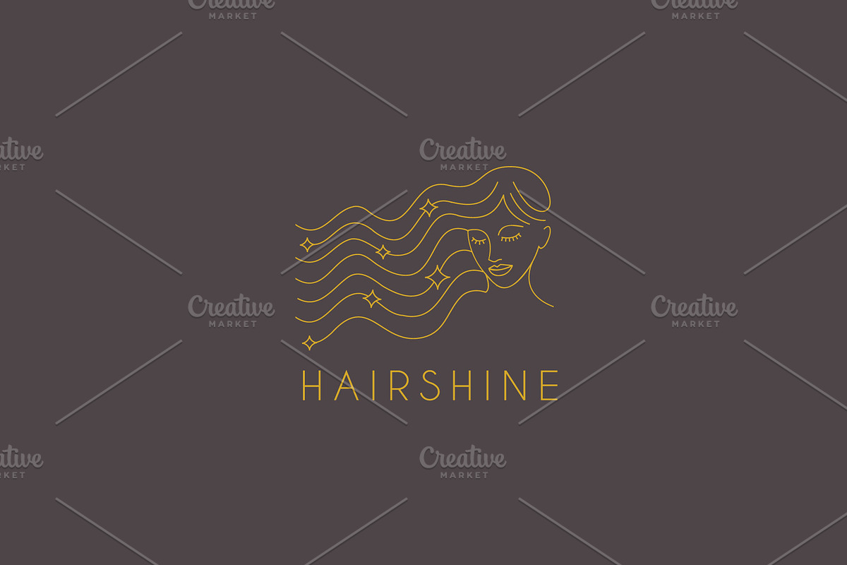 hair shine logo, a Branding & Logo Template by Mariyana (Photo 1 of 2)