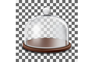 Cake stand with glass cover dome ill, a Food Illustration by piter.goskov