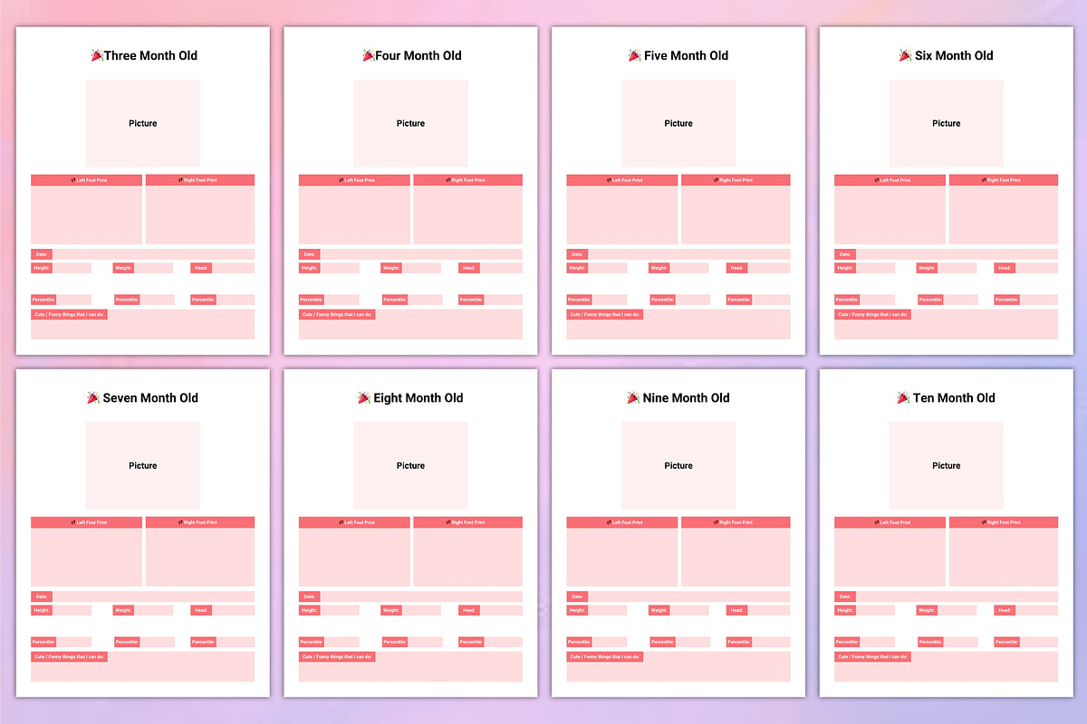 Baby Memory Book canva, a Stationery Template by Designmela01 (Photo 3 of 6)