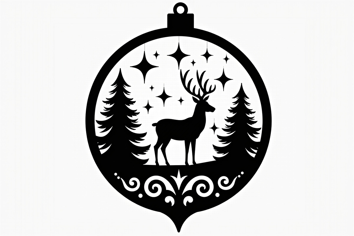 Christmas Ornament Laser Cut Design, a Graphic by balal (Photo 16 of 16)