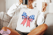 Coquette 4th of July Bow PNG, an Illustration by Daily.Designs (Thumbnail 2 of 5)