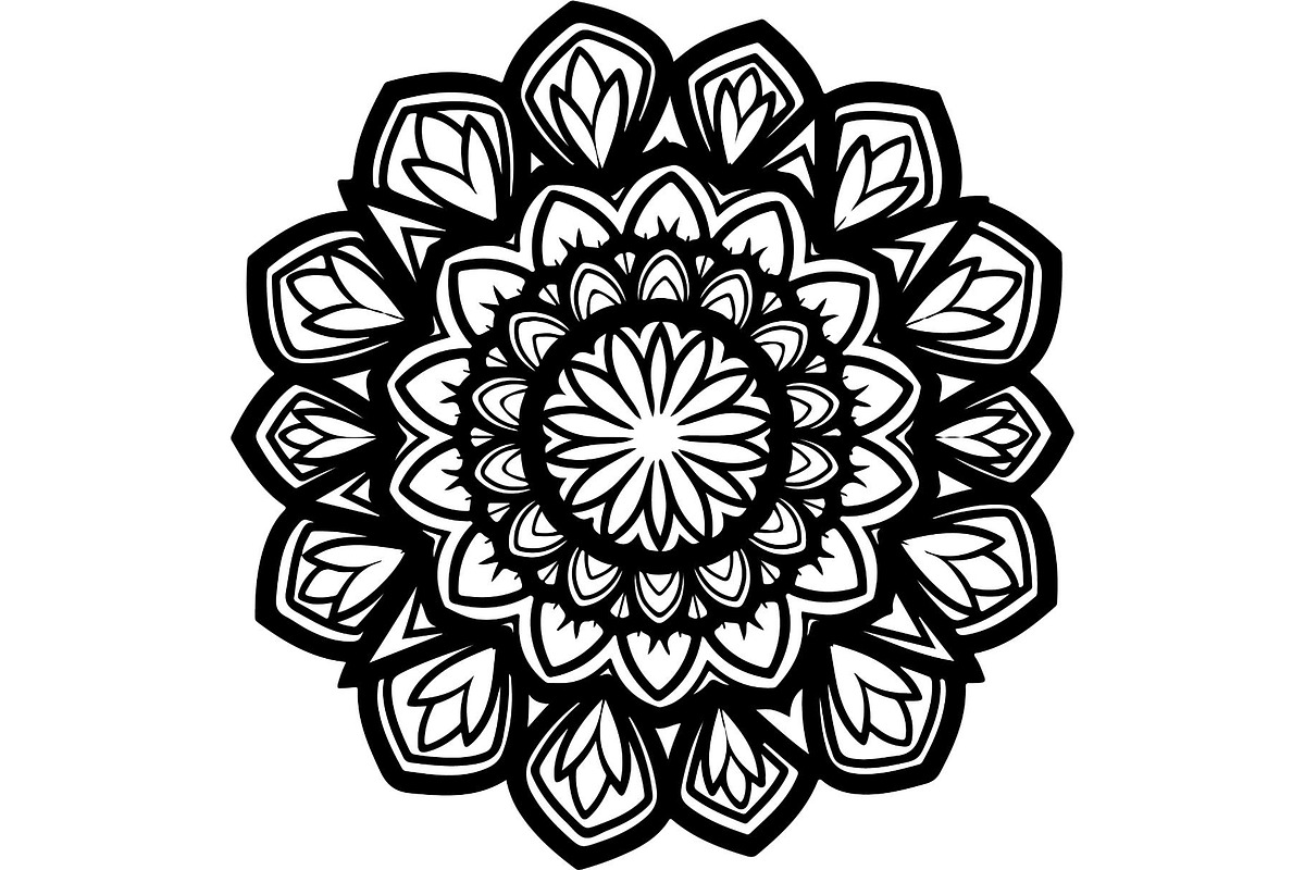 Elegant Floral Mandala Ornament, an Object Graphic by Creativeshirt (Photo 7 of 12)