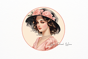 Victorian Elegant Lady Logo, a Person Illustration by New-School-Wave (Thumbnail 2 of 5)