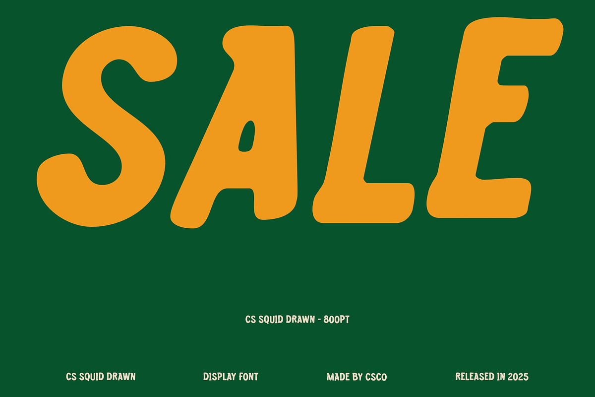 CS Squid Drawn, a Sans Serif Font by Craft Supply Co. (Photo 5 of 8)