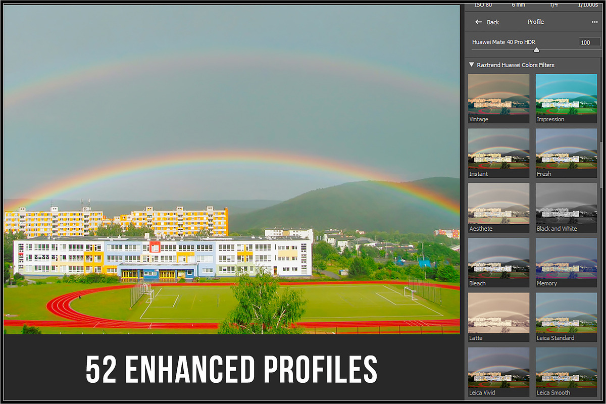 Huawei Colors & Filters profiles preview 2