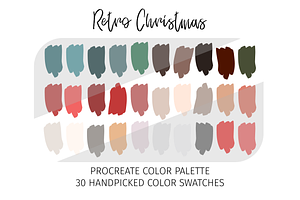 Procreate Christmas Color Palettes