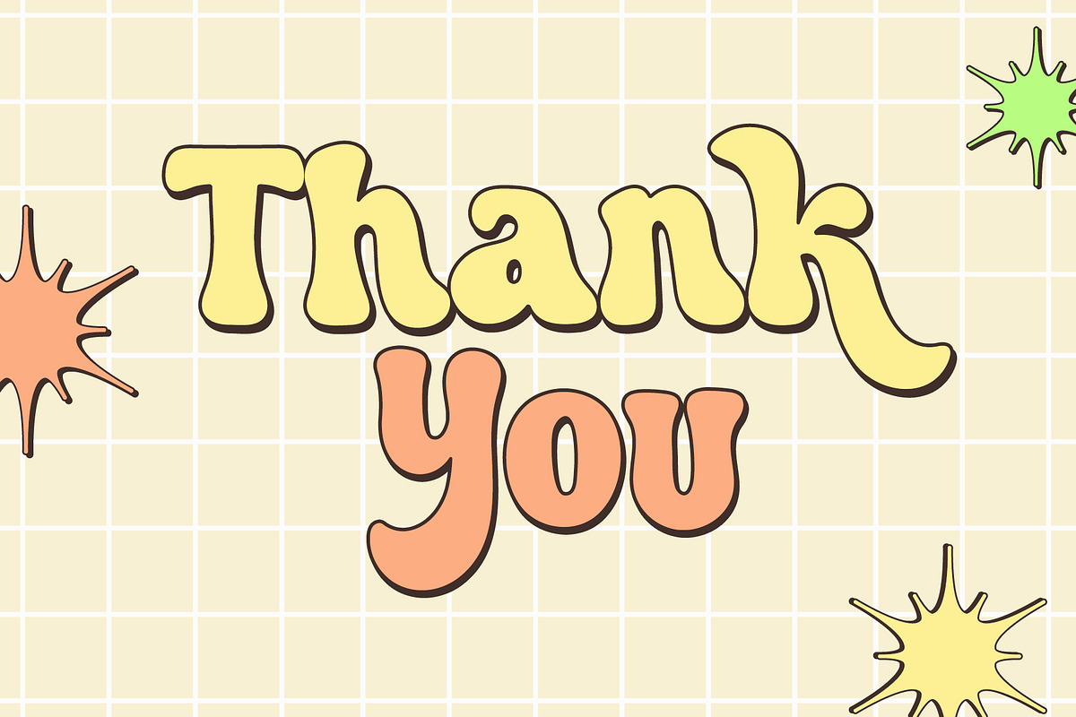 Yes Duke - Cute Retro Groovy Font, a Handwritten Font by Airotype (Photo 11 of 11)