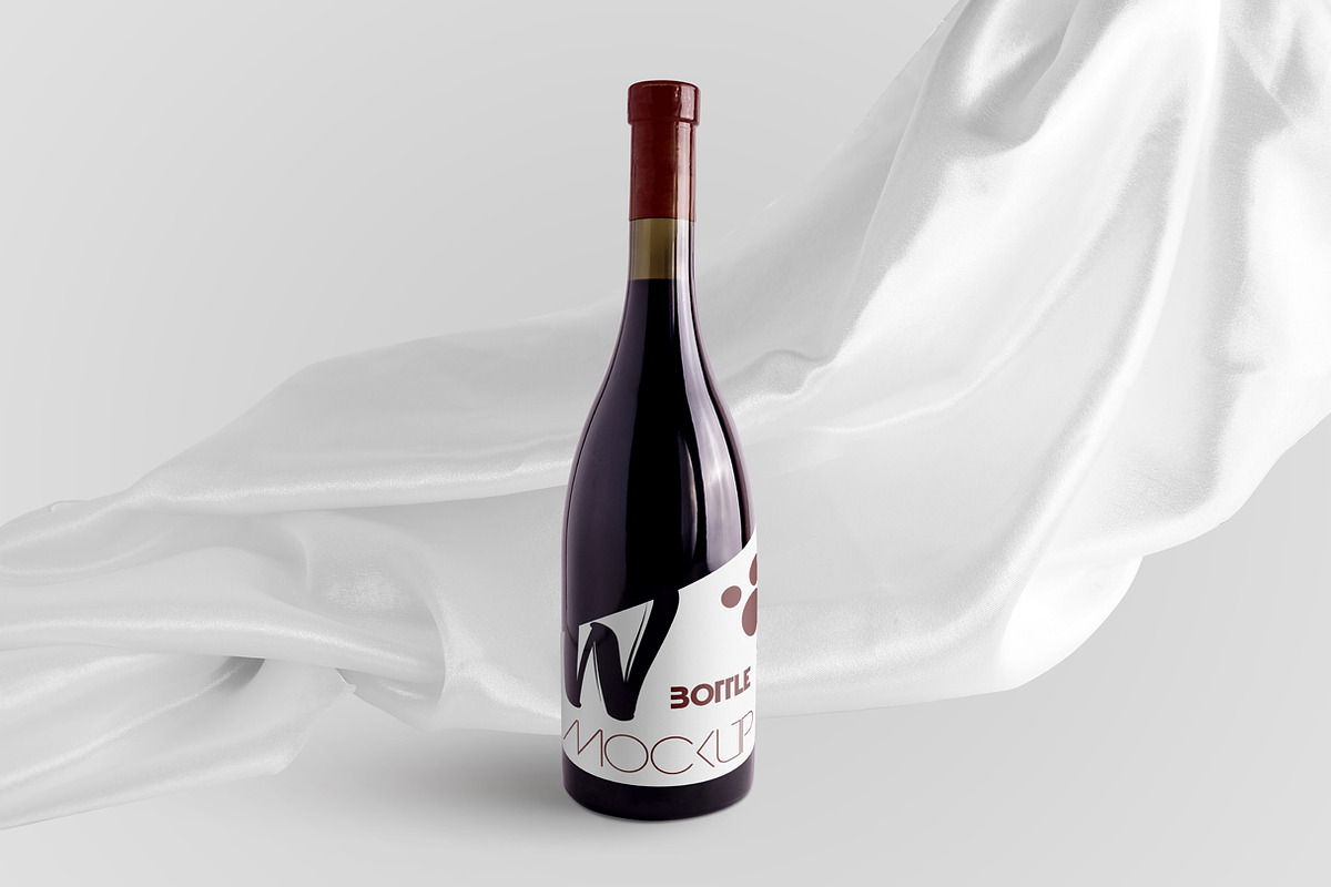 Wine Bottle Mock-Up Set in PSD, a Product Mockup by PSD Market (Photo 6 of 8)