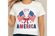 USA Flag Coquette America Png SVG, an Object Graphic by EllaMaiyaali (Thumbnail 4 of 6)