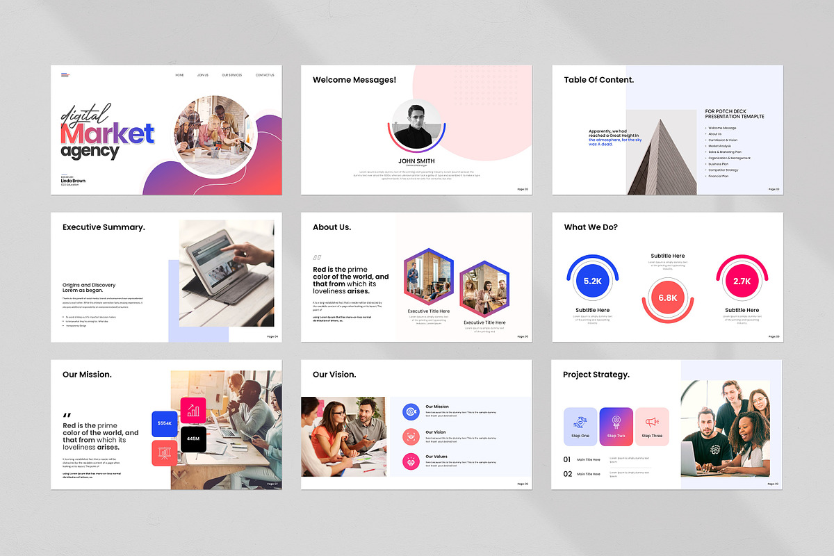 Digital Market Agency Presentation, a Presentation Template by Creatiya Type (Photo 5 of 7)