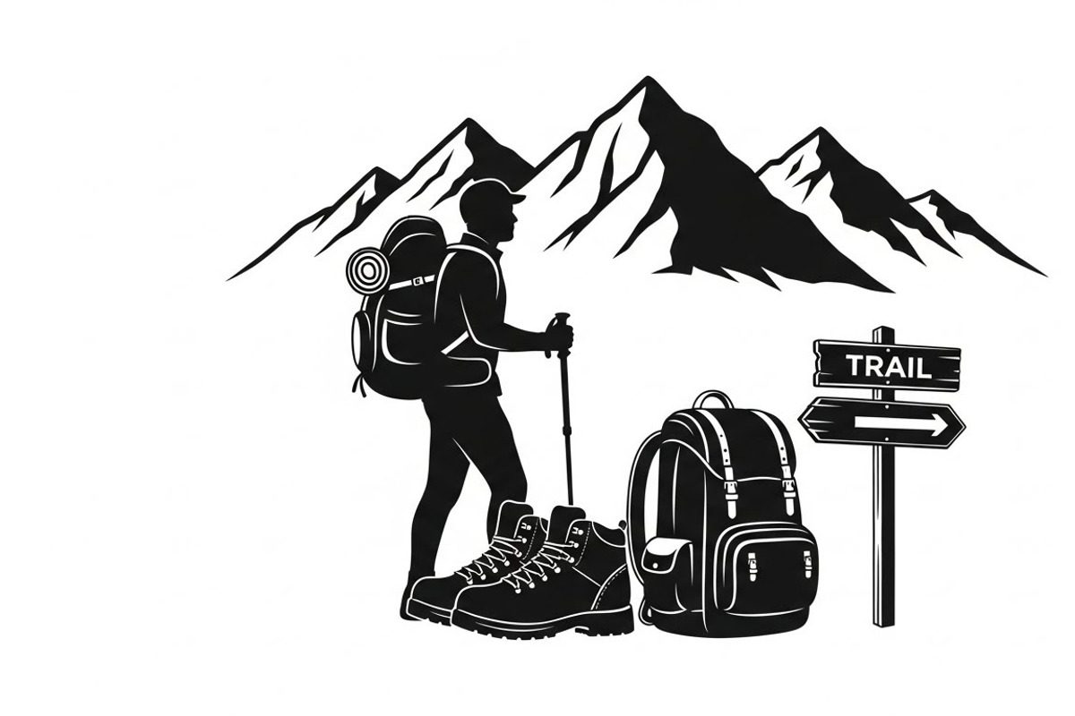 Hiking Adventure Silhouette Bundle, an Illustration by yasushie (Photo 23 of 51)