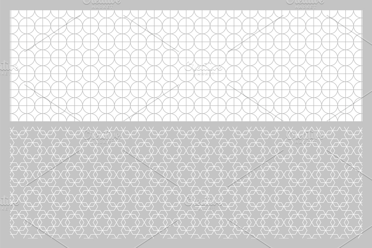 Elegant geometric seamless patterns, a Pattern Graphic by ExpressShop
