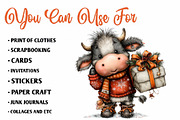 Funny Christmas Animals Collection, a Seasonal Illustration by CreationArt (Thumbnail 5 of 7)