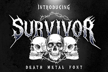 SURVIVOR METAL FONT