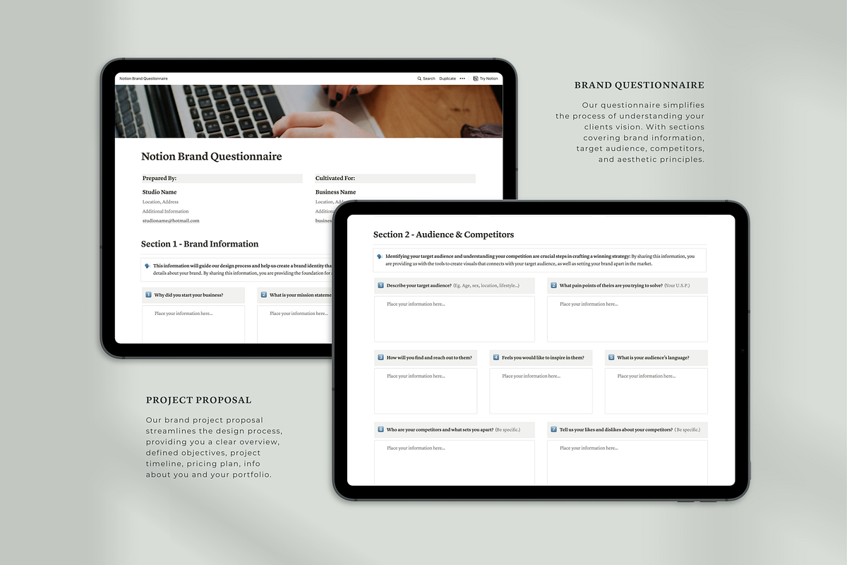 Essential Notion Branding Kit, a Templates & Theme by SelwynGoodman (Photo 3 of 11)