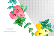 Watermelons Clipart & Patterns, a Food Illustration by Valin Malin (Thumbnail 3 of 14)