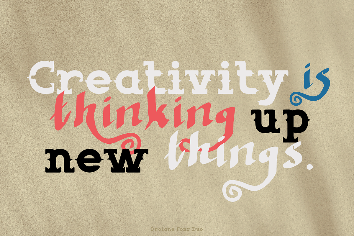 Drolane Font Duo, a Handwritten Font by madeDeduk (Photo 3 of 8)