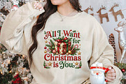 All I Want for Christmas PNG, a Seasonal Illustration by DreamPrint404 (Thumbnail 2 of 6)