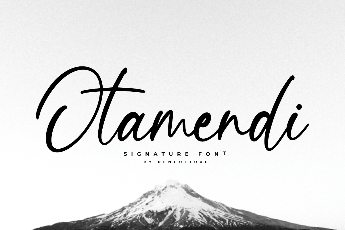Otamendi Signature Font, a Script Font by Pen Culture (Photo 1 of 9)