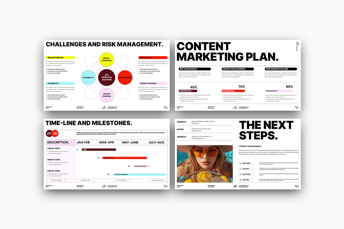 Marketing Plan Presentation Template, a Presentation Template by Laycraft Studio (Photo 8 of 9)