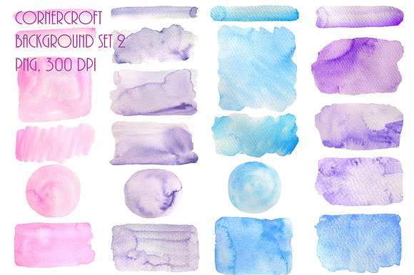 Watercolor Texture Background Blue preview 2