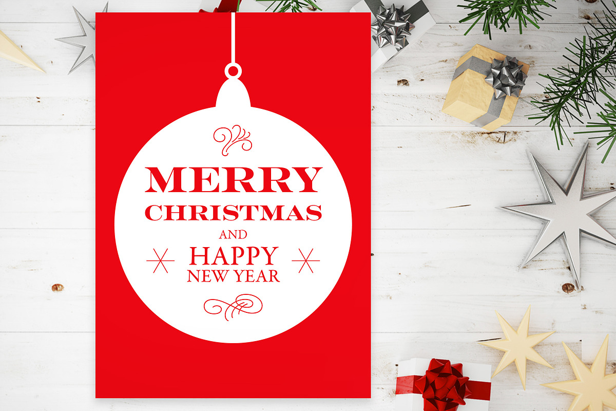 Christmas Tree Ball Postcards, a Print Template by McLittle Stock (Photo 3 of 3)