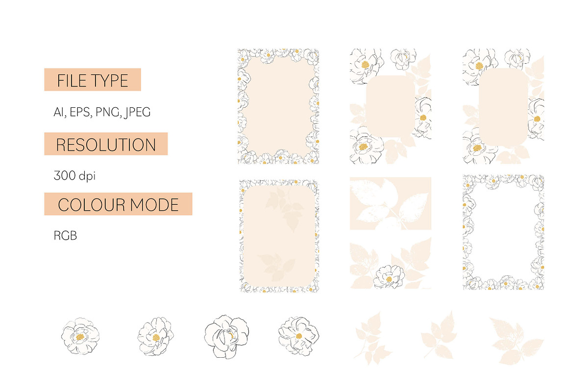 Wedding invitations bundle, an Illustration by FiorenzaMarani (Photo 3 of 15)