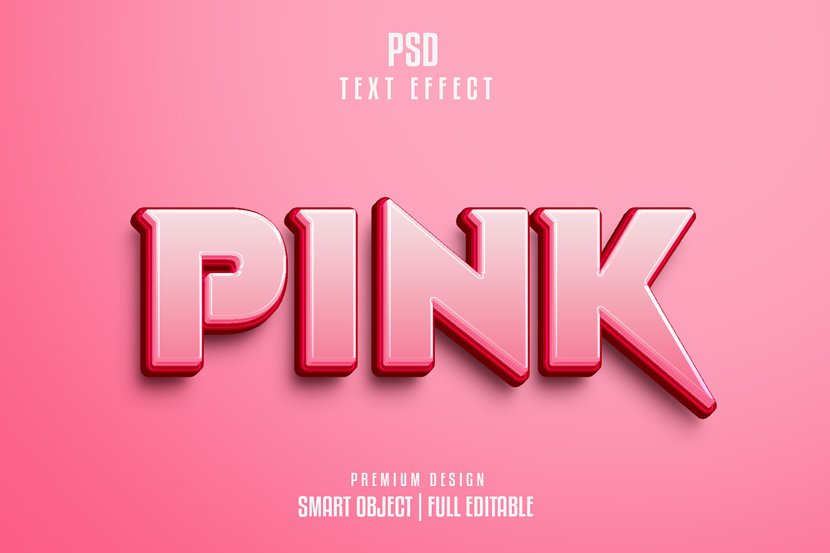 Pink text effect, a Layer Style Add-On by himelgfx