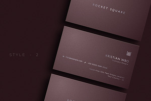 Luxury Brown Business Card - V.92