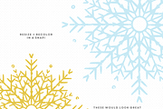 Vector textured grungy snowflakes, a Texture Illustration by Palette Pursuit (Thumbnail 3 of 5)