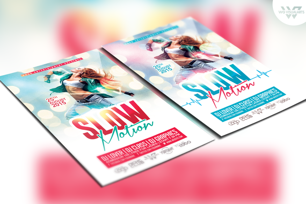 Slow Motion Flyer Template, a Flyer Template by WG DESIGN (Photo 2 of 3)