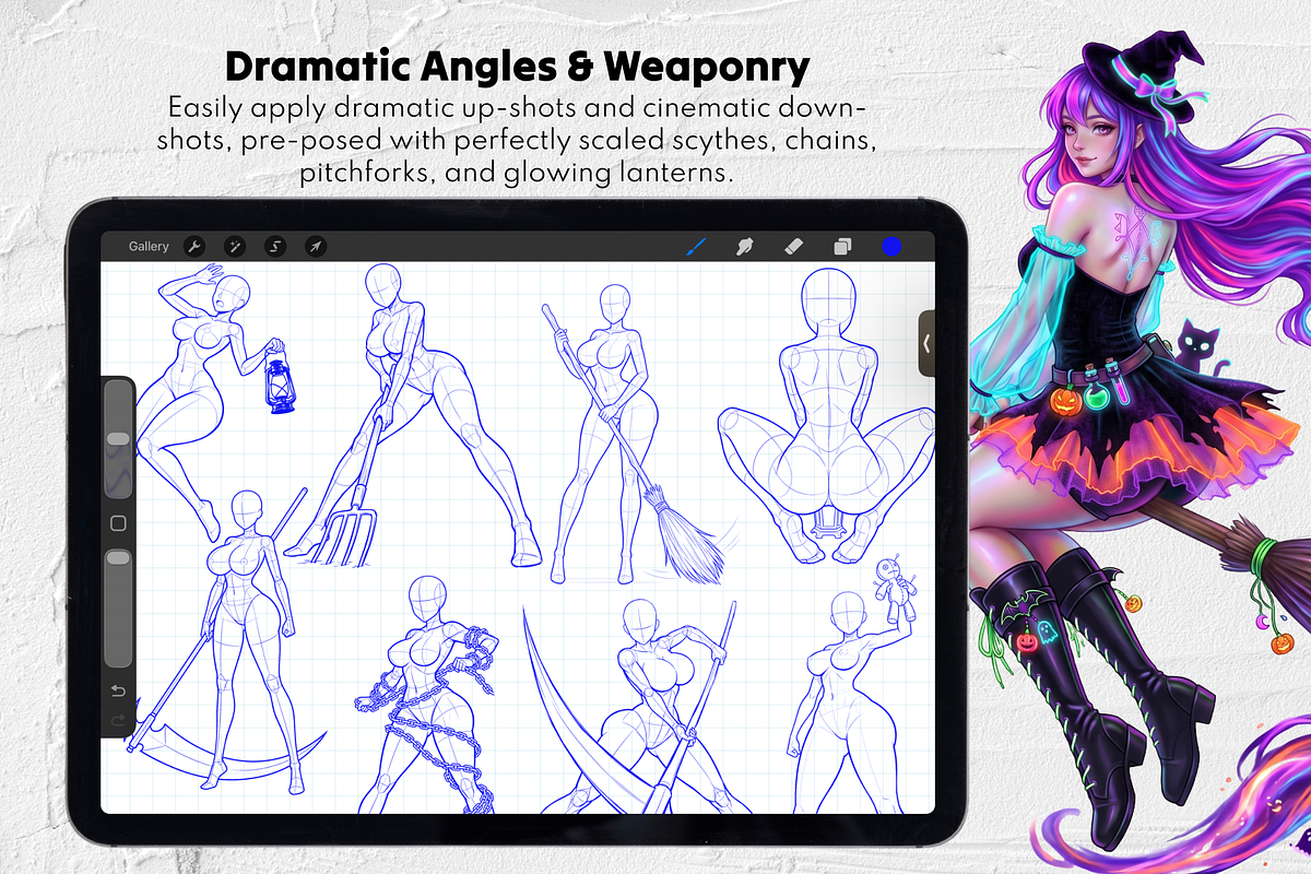 Halloween Procreate Stamps, a Brush Add-On by Selentaori Studio (Photo 6 of 13)