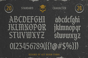 Black Takora Blackletter Font, a Blackletter Font by alit design (Thumbnail 3 of 17)
