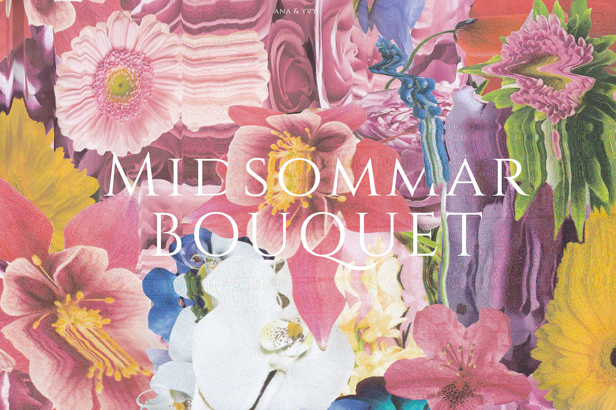 Psychedelic Indie Floral Collage, an Object Graphic by ana & yvy (Photo 1 of 16)