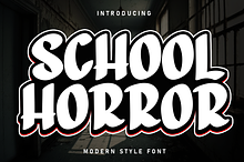 School Horror | Script Font