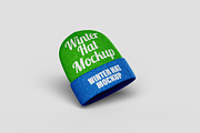 Winter Hat Mockup - 8 views, a Hat Mockup by Illusiongraphic (Thumbnail 9 of 19)