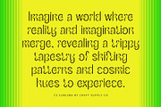 CS Sublime – Trippy Font, a Sans Serif Font by Craft Supply Co. (Thumbnail 4 of 8)