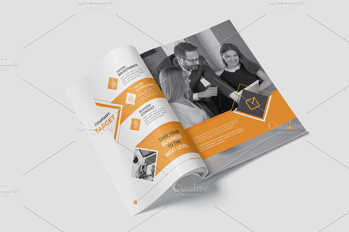 Modern Company Profile Template, a Brochure Template by gstudiovect21 (Photo 6 of 8)