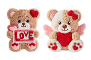Faux Yarn Valentine's Day Teddy Bear, an Illustration by Designworld (Thumbnail 4 of 5)
