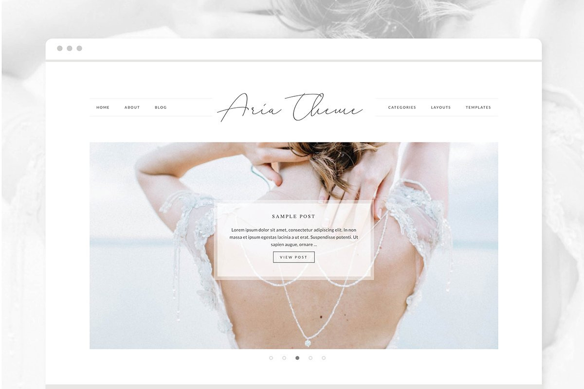 Aria - WordPress Theme, a WordPress Template by Bella Creative Studio (Photo 2 of 3)