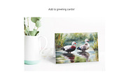 Watercolor Duck Pond Set 1, an Animal Illustration by Kat's Artful Creations (Thumbnail 6 of 9)