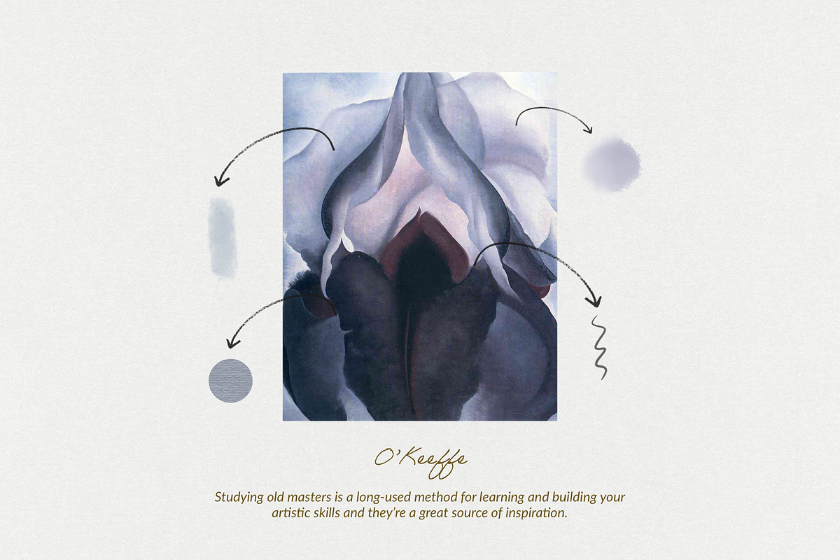 Georgia O' Keeffe Procreate Brushes, a Brush Add-On by Digi Life (Photo 4 of 20)