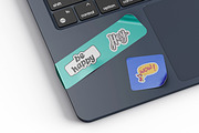 Hand-Drawn Groovy Stickers, a Decorative Illustration by Helospace (Thumbnail 8 of 10)
