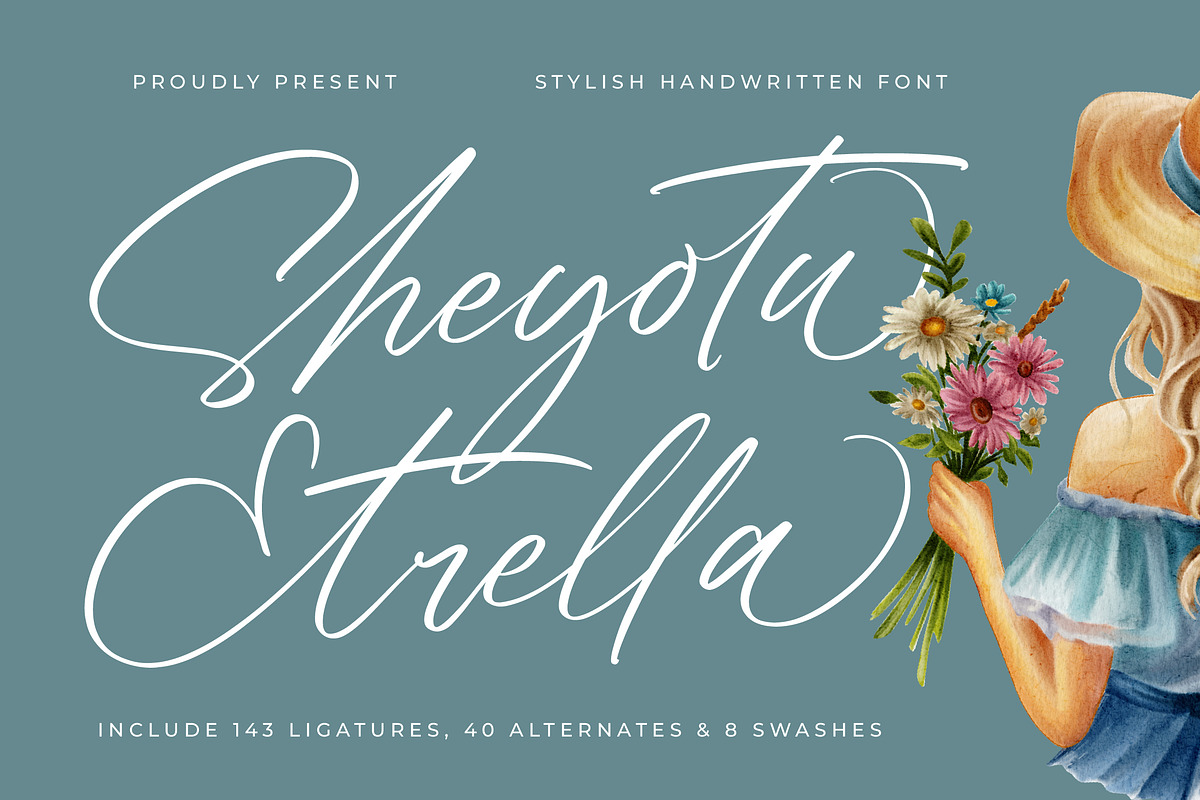 Sheyotu Etrella Stylish Handwritten, a Script Font by stylishtype.co (Photo 1 of 20)