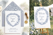 Blue Baroque Chinoiserie Collection, a Decorative Illustration by marie dricot (Thumbnail 5 of 9)